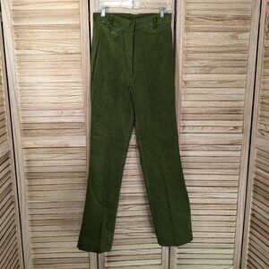 VINTAGE Green Corduroy Pants Size 16